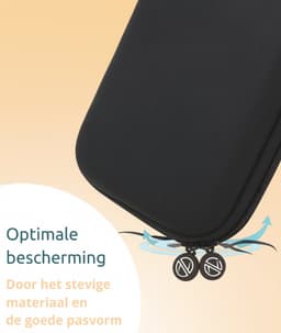 George Napoli Case geschikt voor Nintendo Switch 2 - Met opbergvak voor 12 games - Hoes geschikt voor Nintendo Switch 2 - Accessoires geschikt voor Nintendo Switch 2 - Zwart Stof — thumbnail 2