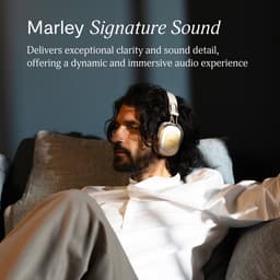 House of Marley Positive Vibration Rebel ANC OverEar Koptelefoon – Bluetooth Hoofdtelefoon - 130 uur Afspeeltijd – Bluetooth 5.4 – Comfortabel Design – Ecofriendly materialen – 40 MM Drivers - Cream — thumbnail 5