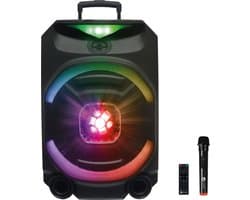 N-GEAR THE FLASH 1550D - karaoke set - 15" Woofer - Bluetooth - LED Lichtshow - Draadloze Microfoons - 800W