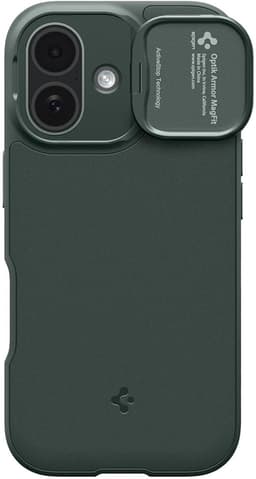 Spigen Optik Armor geschikt voor MagSafe geschikt voor iPhone 17 - Abyss Green — thumbnail 2