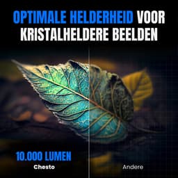 Chesto Beamer FULL HD (4K-Ondersteuning) - 12.000 lumen - Streamen vanaf je telefoon met wifi - Inclusief draagtas — thumbnail 2