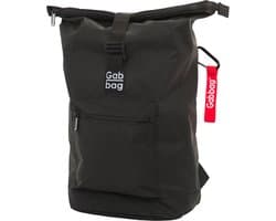 The Original Gabbag - Waterafstotende Rugtas - 17 inch - Rolltop Laptop Rugzak - Levenslange Garantie - Zwart