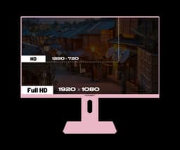 JAPANNEXT Gaming Monitor 23.8" IPS Full HD (1920x1080) 120Hz 0.5ms Pastel Roze | JN-IPS238G120F-HSP-PK — thumbnail 3