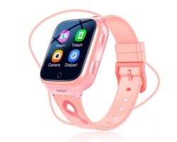 ISHIVA® GPS Horloge Kind geschikt voor Simkaart (4G GPS)–Smartwatch Kinderen met HD-camera & Videobellen - Kinder Smartwatch - 1000 mAh Long Battery–IP65 Waterdicht–SOS Knop–School Mode-Veilige Zones-GPS Tracker–2 Jaar Garantie–Roze