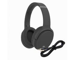 Denver - 2 in 1 - Bluetooth Draadloze & Bedraad Koptelefoon - Inclusief AUX Kabel - Active Noise Canceling - Draadloos of met draad - Handsfree Bellen - Zwart