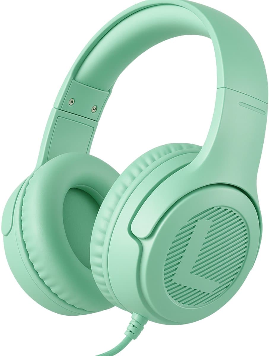 StayPowered Kinderheadset - Veilige, Comfortabele en Duurzame Hoofdtelefoon met Volumebegrenzing! - Compact Design - Hoogwaardige Geluid - HD Microfoon - Ingebouwde Volumebegrenzer - Opvouwbaar -Groen - Levering Sneller dan Aangegeven! — afbeelding 1