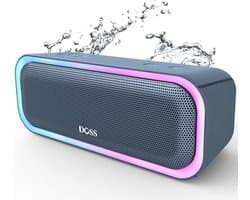 Bluetooth-luidspreker met meerkleurige lichten en 20W vermogen - IPX6 waterdicht, 20 uur batterijduur, draadloze stereo-koppeling