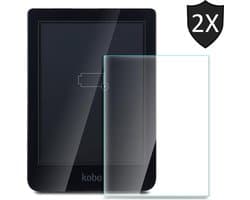 Screenprotector geschikt voor Kobo Clara HD - Gehard Glas Beschermglas Tempered Glass Screen Protector - 2 Stuks