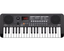 Áengus Keyboard Piano Keyboard Kind met 37 toetsen - Aanslaggevoelige Toetsen - USB-C MIDI - Zwart