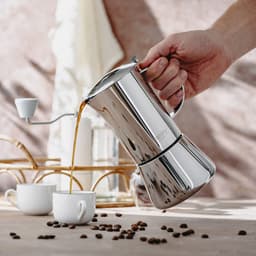 Camry CR 4425 RVS Moka Pot – 6 Kops Espresso Percolator – Geschikt voor Inductie, Gas, Keramisch & Halogeen – 350ml – Veiligheidsventiel – Koffiepot — thumbnail 4