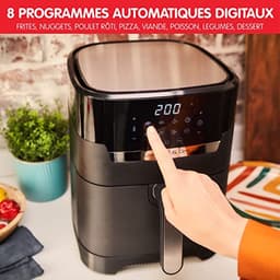 Luchtfriteuse en Grill 2-in-1 met 4,2 L Inhoud voor Gezond Koken en Perfect Grillen — thumbnail 4