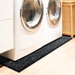 Anti-vibratie mat 60 x 60 cm - 2 cm dik - Geluidsisolatie - Rubber pad voor wasmachine, droger en fitnessapparatuur — thumbnail 5