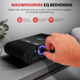 Compacte Bluetooth Mini Stereo Versterker - 90W met Ingangen voor Studio en Apparaten — thumbnail 5