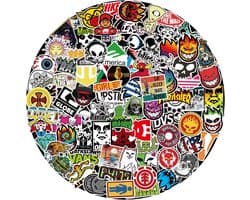 Skateboard stickers 200 stuks/pak coole waterdichte stickers geschikt voor laptops- waterflessen- koffers- mobiele telefoons- skateboard stickers decals geschikt voor tieners- jongens en volwassenen