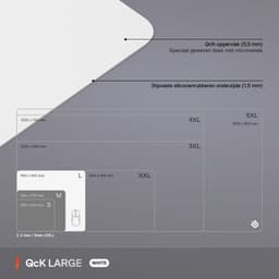 SteelSeries QcK Large Gaming Mousepad — 45 cm x 40 cm — White — thumbnail 3