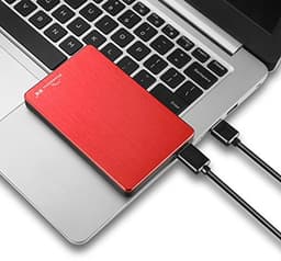 Draagbare Externe Harde Schijf 500GB - USB 3.0, 2,5 inch, Compatibel met PC en Laptop, Rood — thumbnail 3