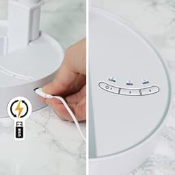 Uittrekbare miniventilator – krachtige USB-ventilator met 10 uur looptijd – flexibele staande en tafelventilator — thumbnail 1