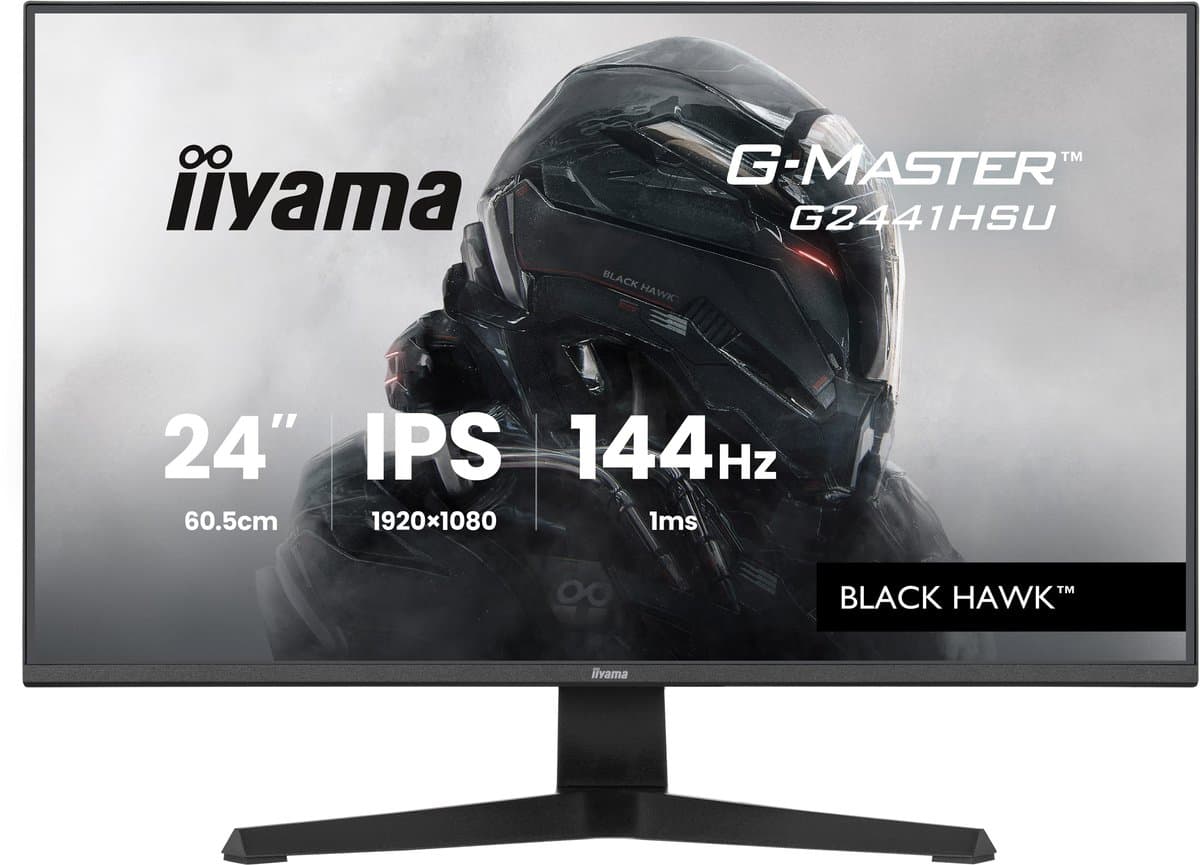 iiyama G-Master G2441HSU-B1 Black Hawk - 24 inch - Full HD - IPS - 144 Hz — afbeelding 1