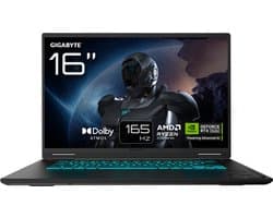 GIGABYTE GAMING A16 3WHK3EE894SH - Gaming Laptop - 16 inch - RTX 5070 - Ryzen 7 - 16GB/1TB