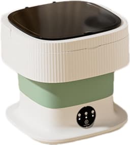10L Grote Grensoverschrijdende Opvouwbare Wasmachine met Groot Ondergoed, Sokken, Babykleding en Kleine Mini Wasmachine (Groen) — thumbnail 5