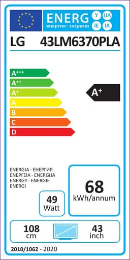 LG 43LM6370PLA - 43 inch - Full HD LED - 2021 - Buitenlands model — thumbnail 2