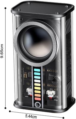 JeiibrZui Bluetooth Luidspreker - Draagbare Mini Speaker - Heldere Geluidskwaliteit Met Diepe Bas - 1 Stuk - Voor Binnen En Buiten Zwart — thumbnail 4