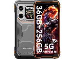 Blackview XPLORE 1 - Robuuste Smartphone - 5G - 36GB RAM - 256GB ROM - 20000mAh - 6.78 inch - Robuuste Telefoon - Nachtzicht - Android 15 - NFC - GPS - Oranje