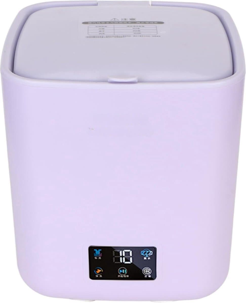 Thuys – Mini Droger – Mini Wasmachine – Mini Wasdroger – 30 x 27 x 27cm – Paars — afbeelding 1