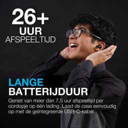 JLAB Go Pods ANC TWS In-ear Draadloze oordopjes Met Noise-cancelling Zwart — thumbnail 4