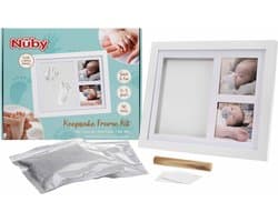 Nûby - Fotolijst baby met kleiafdruk - 1 kleiafdruk & 2 foto's