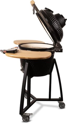 Patton Premium Kamado 16" - incl. Bluetooth kerntemperatuurmeter en LED verlichting - Medium - Ø34 cm - Zwart — thumbnail 4