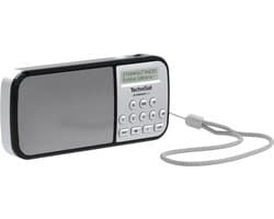 Techniradio RDR DAB+ zakradio - FM - AUX - USB - zaklamp - zilver