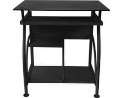 Bureau laptop computertafel - ruimtebesparend - 70 cm x 50 cm - zwart