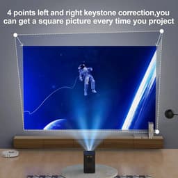 Projector - 5G - 10.000 Lumen - 50 tot 100 inch scherm - Android 10 - Mini Beamer met WiFi - Handmatig projectiescherm - Surround set Home Cinema - Projector - Mini beamer - Mini projector - Thuisbioscoop — thumbnail 5