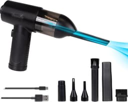 CleanRite Auto Stofzuiger Draadloos - Autostofzuiger - Kruimeldief - Handstofzuiger - 68W - Zwart — thumbnail 1