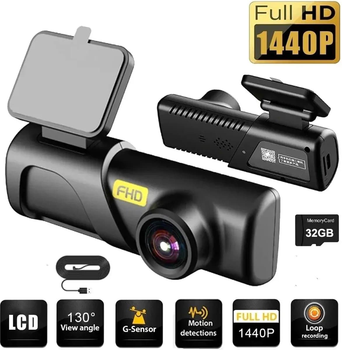 Czsky DashCam voor auto 2k 1440p HD Wifi — afbeelding 1
