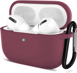 Shieldcase Case - beschermhoes geschikt voor Airpods Pro / 2 Pro silicone case - case geschikt voor Airpods Pro / Pro 2 hoesje - optimale bescherming - burgundy — thumbnail 1