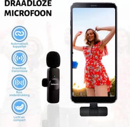 BeSparkz 2 in 1 Draadloze Microfoon - Microfoon iPhone - Dasspeld Microfoon - Lavalier - Lightning — thumbnail 2