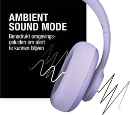 Fresh 'n Rebel Clam Ace – Draadloze Bluetooth Koptelefoon met Active Noise Cancelling - 60 uur Speeltijd - Met volume wiel - Dreamy Lilac — thumbnail 3
