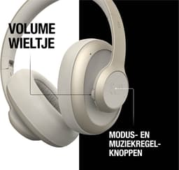 Fresh 'n Rebel Clam Ace – Draadloze Bluetooth Koptelefoon met Active Noise Cancelling - 60 uur Speeltijd - Met volume wiel - Silky Sand — thumbnail 2