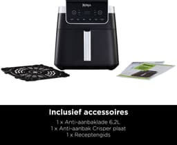 Ninja Airfryer XXL Max Pro - 6.2 liter - 6 Kookprogramma's - in Hoogte Verstelbare Plaat - 2024 Model - AF180EU — thumbnail 5