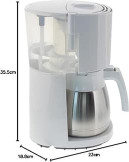 Koffiezetapparaat - Theevoorzieningen - Coffee Apparaat - Zilver/Wit — thumbnail 2