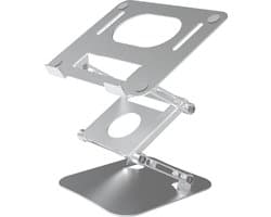 NÖRDIC LH-581 Universele laptop standaard - Laptopverhoger - Geschikt voor Notebook en Smartphone - Aluminium - Tot 17" schermen