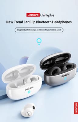 Lenovo - XT83 II - Bluetooth 5.3 - Draadloze oordopjes - Ergonomisch - Noise-cancelling - Waterbestendig - Sport - Gamen - Reizen - Wit — thumbnail 3