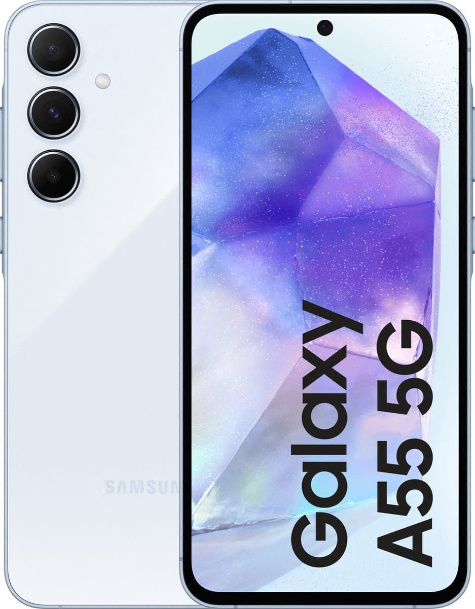 Samsung Galaxy A55 5G - 256GB - Awesome Iceblue — afbeelding 1