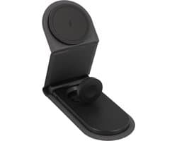 Musthavz 3-in-1 Opvouwbare Draadloze Oplader - Standing Wireless charger - geschikt voor iPhone, Apple Watch & AirPods