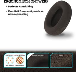 Somstyle Oorkussens Geschikt voor Steelseries Arctis 1, 3, 5, 7, 7P, 7X, 9 ,9X Pro & Prime Headset - 2 Stuks - Zacht Schuim - Zwart — thumbnail 5