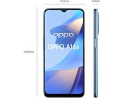 Smartphone Oppo A16s 6,5" Octa Core 4 GB RAM 64 GB Blue 4 GB RAM ARM Cortex-A53 MediaTek Helio G35 6,52" 64 GB