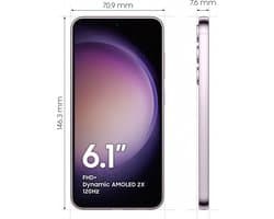 Samsung Galaxy S23 SM-S911B 15,5 cm (6.1") Dual SIM Android 13 5G USB Type-C 8 GB 128 GB 3900 mAh Lavendel