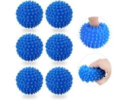 Wasmachine Droger Ballen - Herbruikbaar - 6 stuks - Blauw